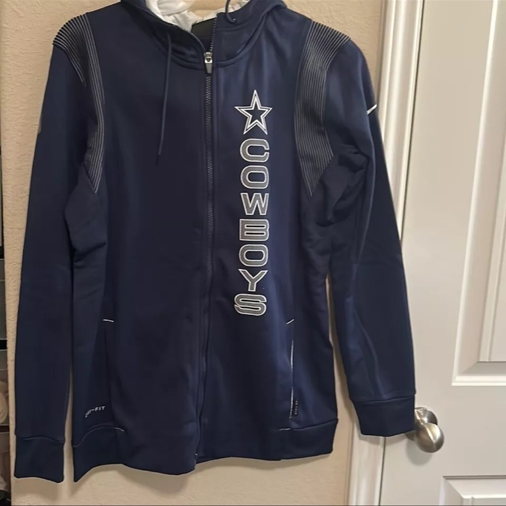 AUTHENTIC Dallas Cowboys Nike Therma Fit Zip Jacket M NFL